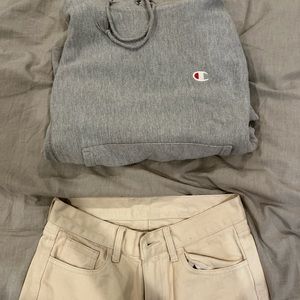 GREY CHAMPION HOODIE